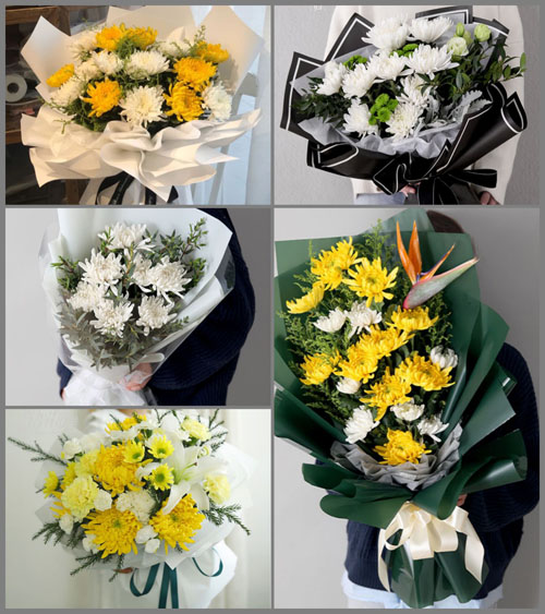 湖北咸宁市赤壁市蒲纺工业园区白事花束代送